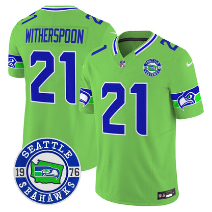 Seahawks 2024 Seattle Est. 1976 Patch Vapor Limited Jersey - All Stitched