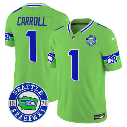 Seahawks 2024 Seattle Est. 1976 Patch Vapor Limited Jersey - All Stitched