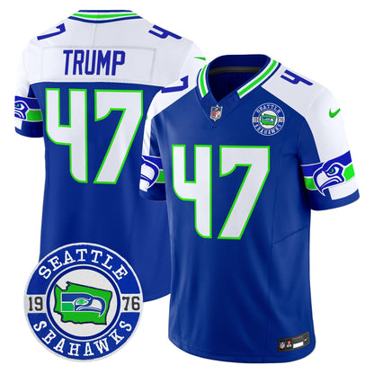 Seahawks 2024 Seattle Est. 1976 Patch Vapor Limited Jersey - All Stitched