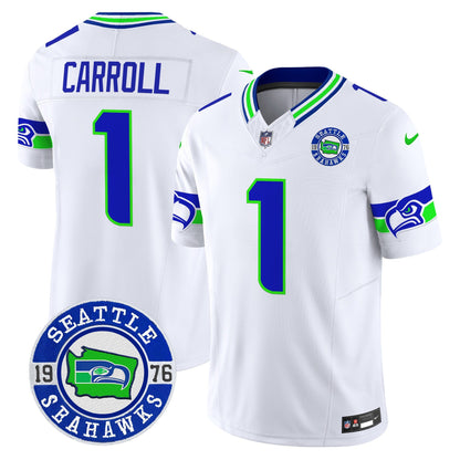 Seahawks 2024 Seattle Est. 1976 Patch Vapor Limited Jersey - All Stitched