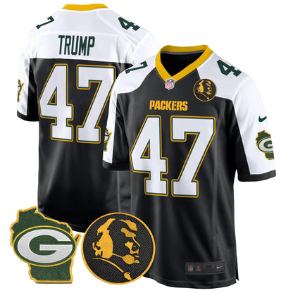 Packers John Madden & Home Patch Game Jersey - All Stitched