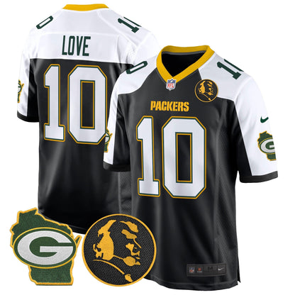 Packers John Madden & Home Patch Game Jersey - All Stitched