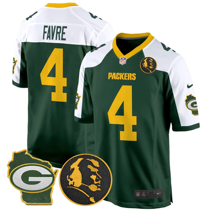 Packers John Madden & Home Patch Game Jersey - All Stitched