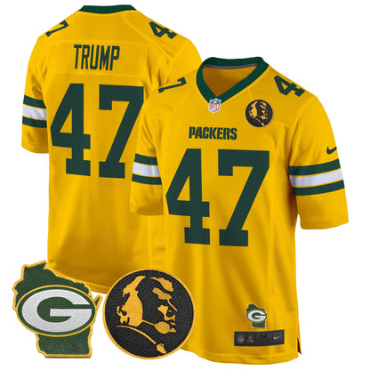 Packers John Madden & Home Patch Game Jersey - All Stitched