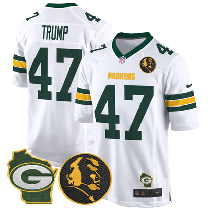 Packers John Madden & Home Patch Game Jersey - All Stitched