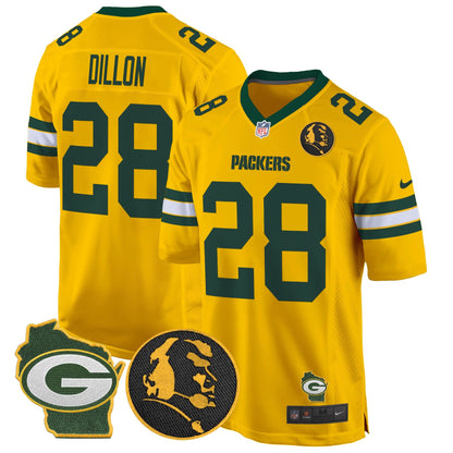 Packers John Madden & Home Patch Game Jersey - All Stitched