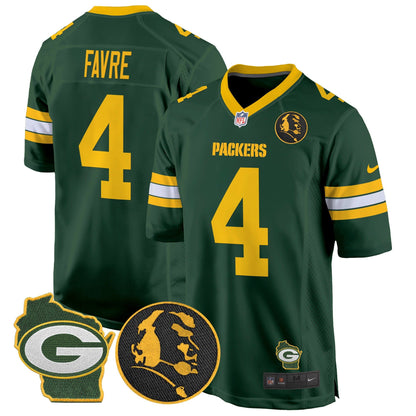 Packers John Madden & Home Patch Game Jersey - All Stitched