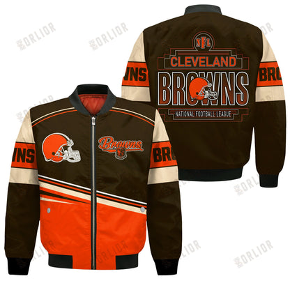 Cleveland Browns Football Team 2024- 25 Dare To Be Different Bomber Jacket