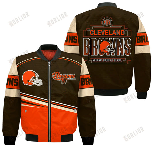Cleveland Browns Football Team 2024- 25 Dare To Be Different Bomber Jacket