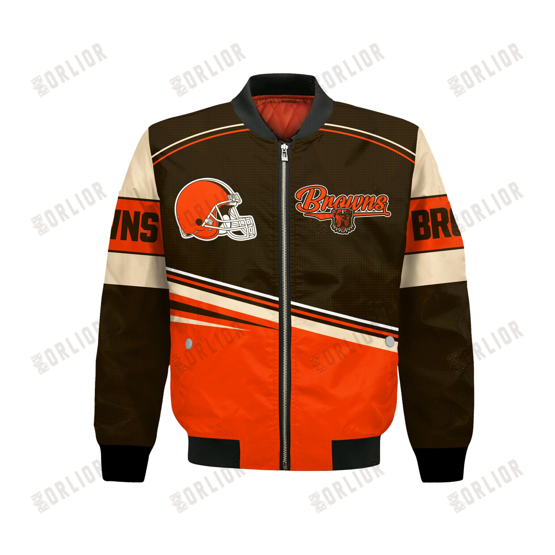 Cleveland Browns Football Team 2024- 25 Dare To Be Different Bomber Jacket