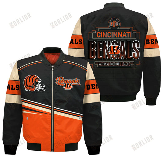 Cincinnati Bengals Football Team 2024- 25 Dare To Be Different Bomber Jacket