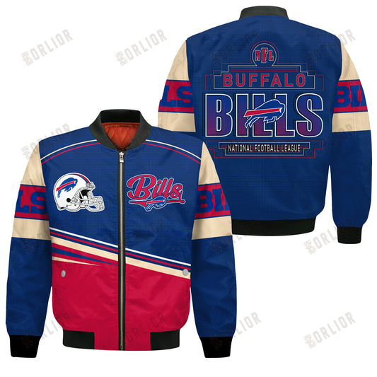 Buffalo Bills Football Team 2024- 25 Dare To Be Different Bomber Jacket