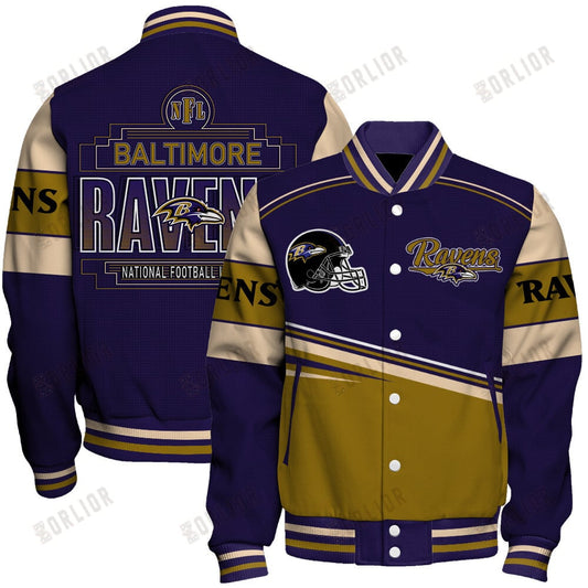 Baltimore Ravens Football Team 2024- 25 Dare To Be Different Unisex Varsity Jacket