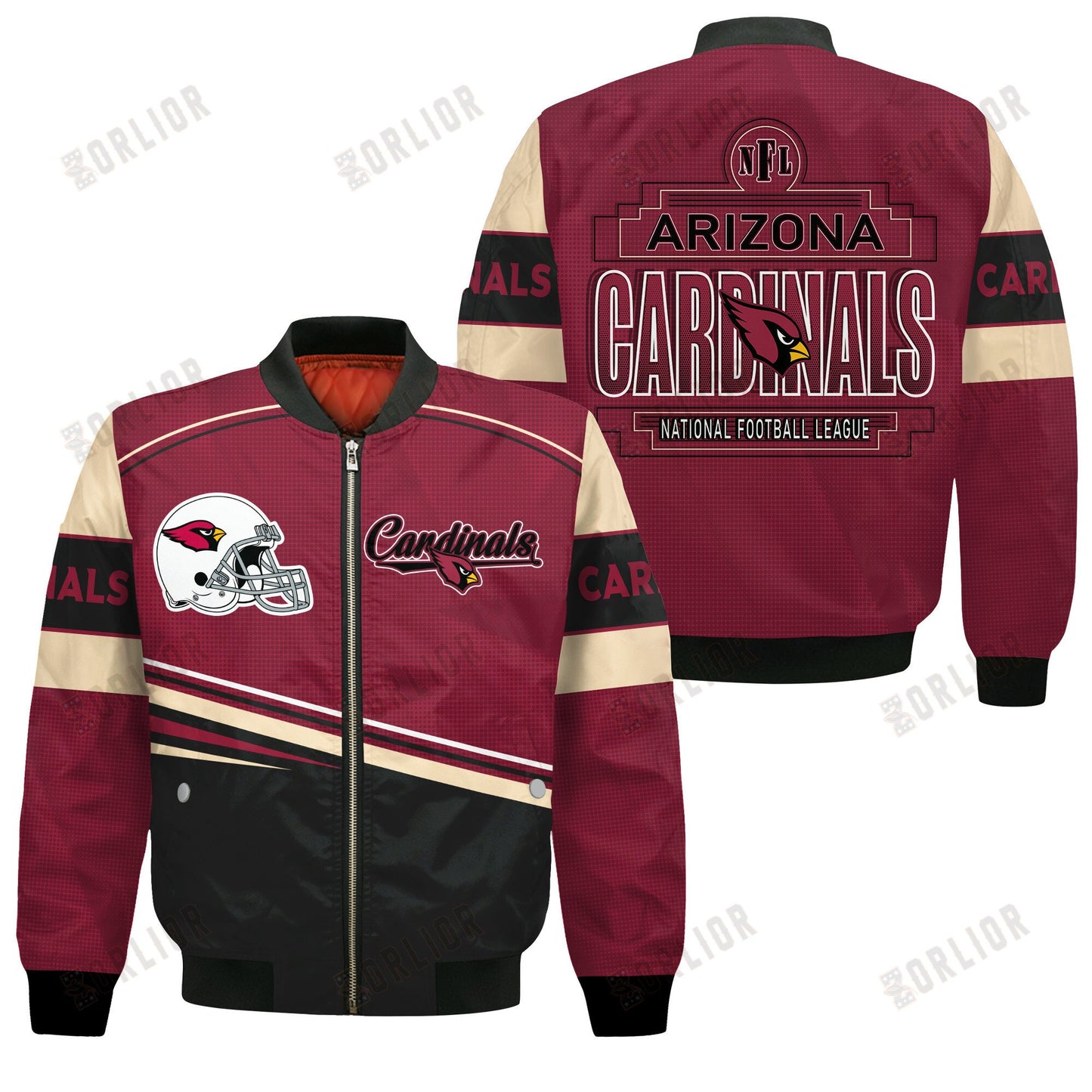 Arizona Cardinals Football Team 2024- 25 Dare To Be Different Bomber Jacket