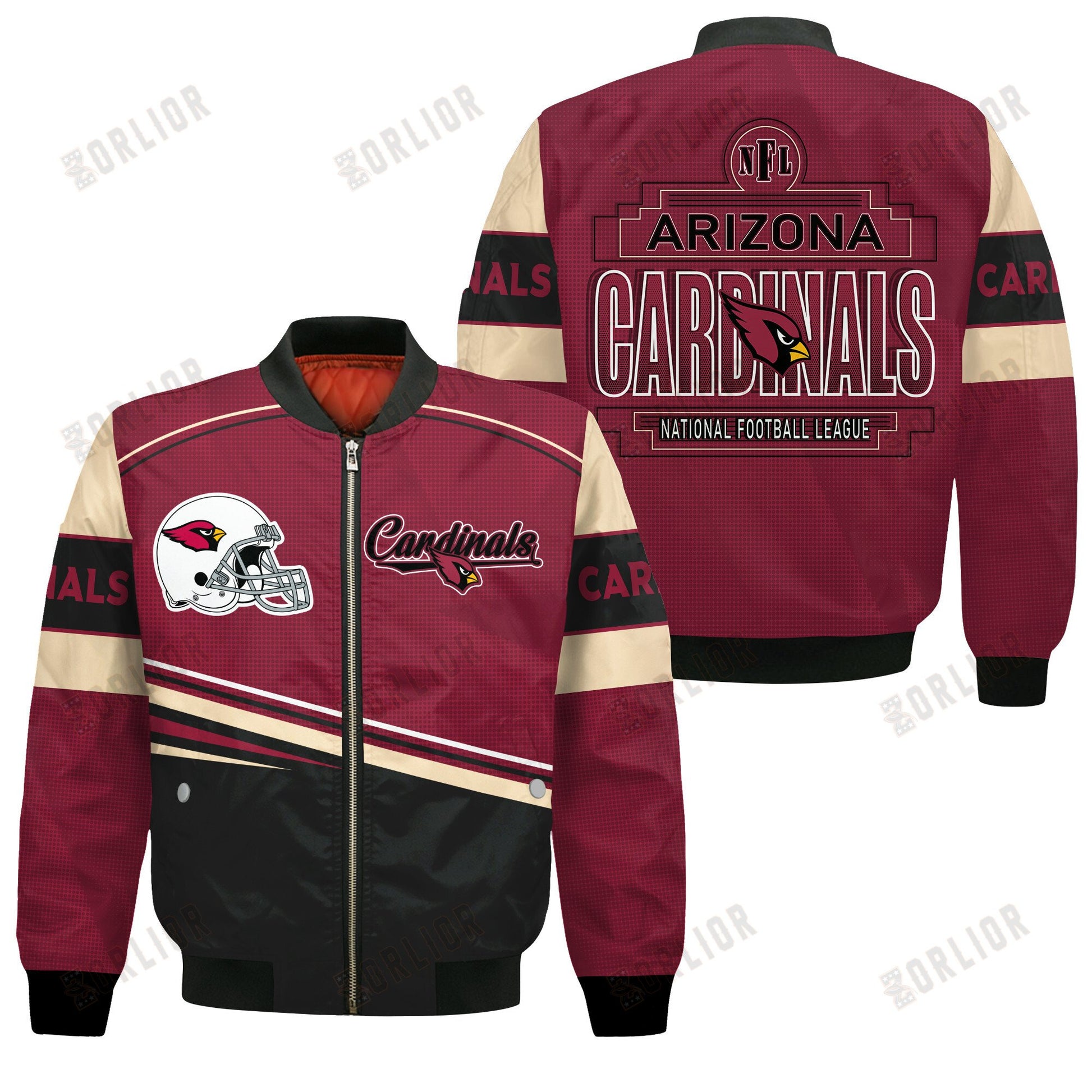 Arizona Cardinals Football Team 2024- 25 Dare To Be Different Bomber Jacket