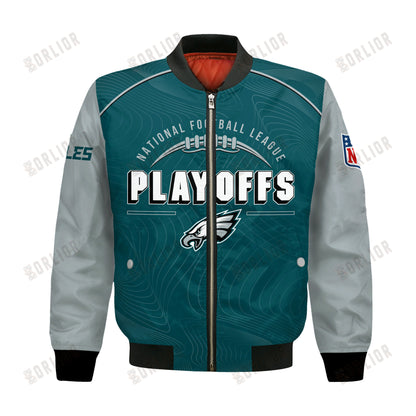 Philadelphia Eagles Football 2024- 25 Our Honor, Our Faith Bomber Jacket