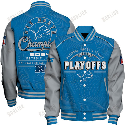 Detroit Lions Football 2024- 25 Our Honor, Our Faith Unisex Varsity Jacket