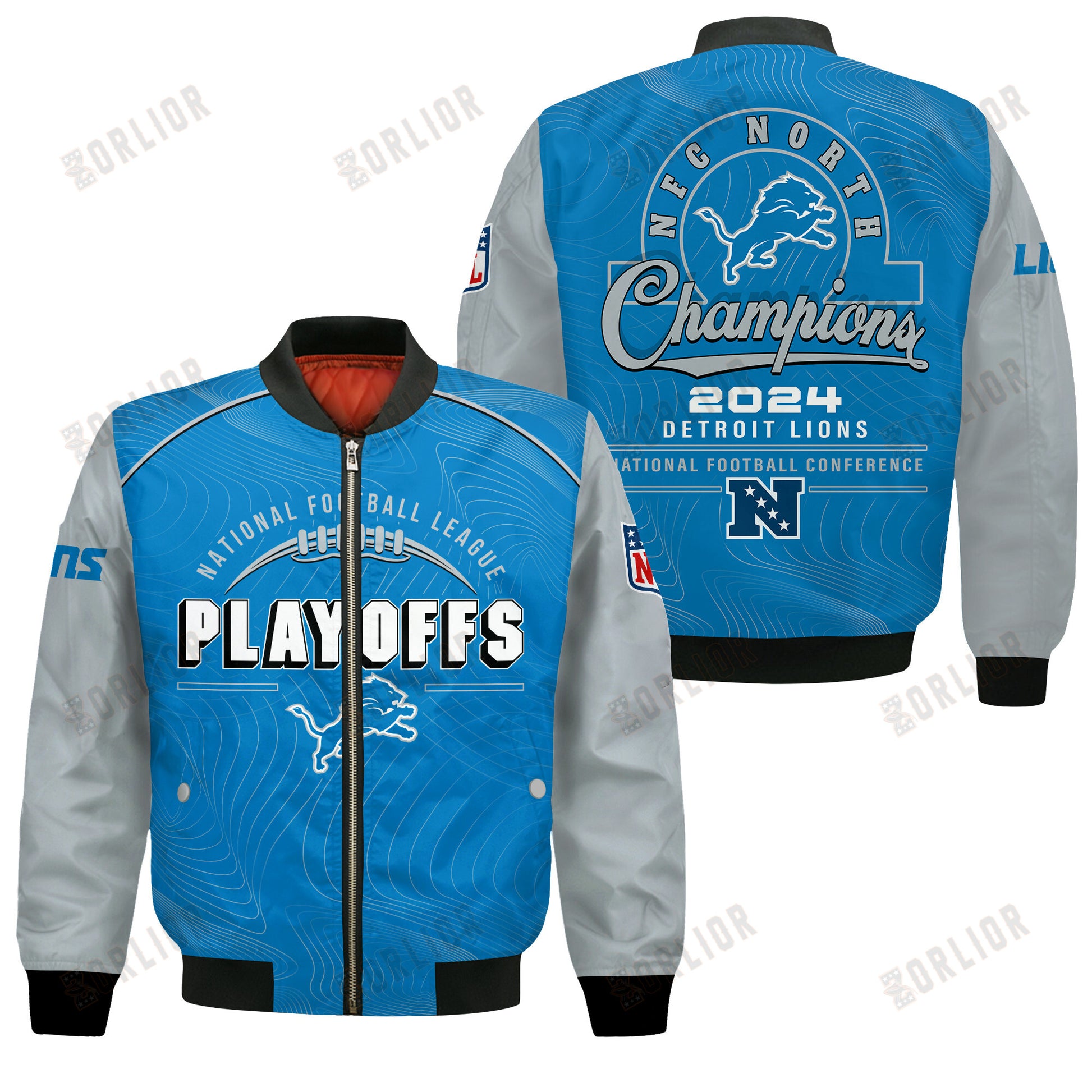 Detroit Lions Football 2024- 25 Our Honor, Our Faith Bomber Jacket