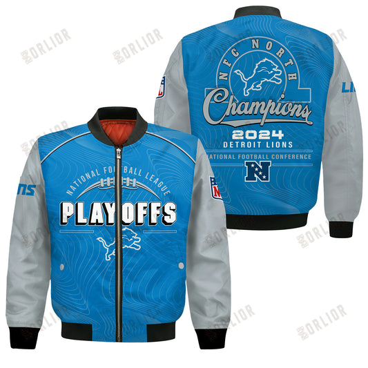 Detroit Lions Football 2024- 25 Our Honor, Our Faith Bomber Jacket
