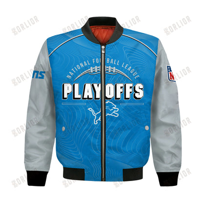 Detroit Lions Football 2024- 25 Our Honor, Our Faith Bomber Jacket