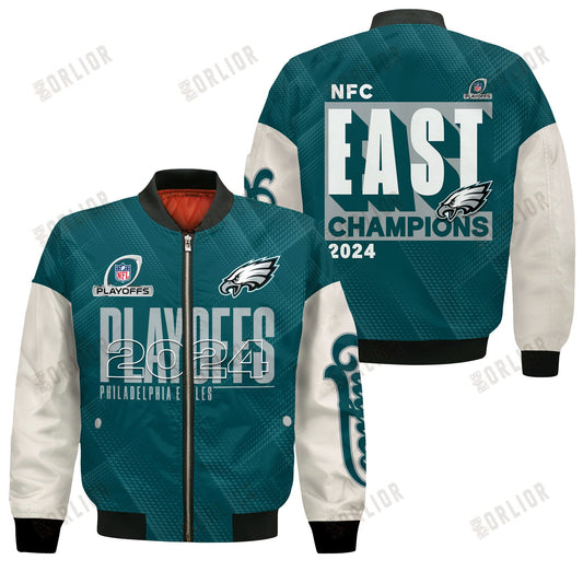 Philadelphia Eagles NFC EAST Champions 2024 Bomber Jacket