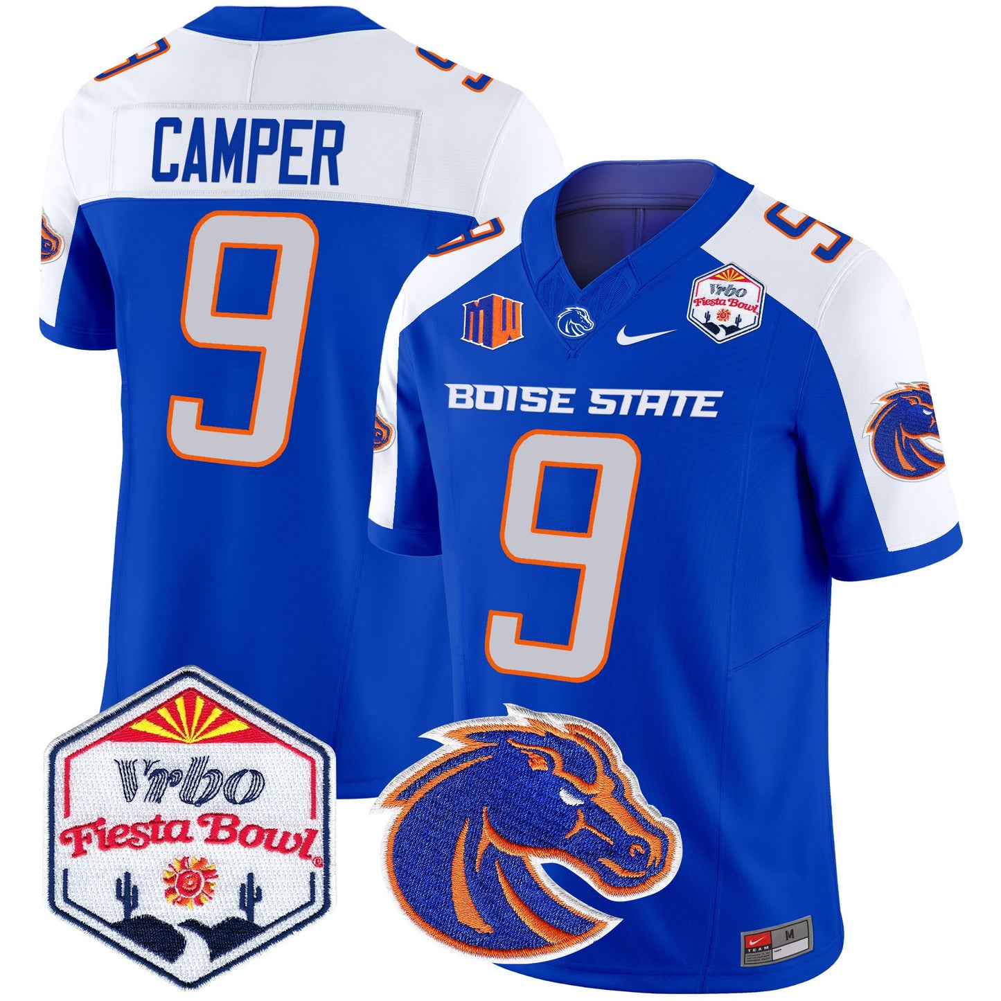 Boise State Broncos 2025 The Fiesta Bowl Patch Vapor Limited Jersey - All Stitched