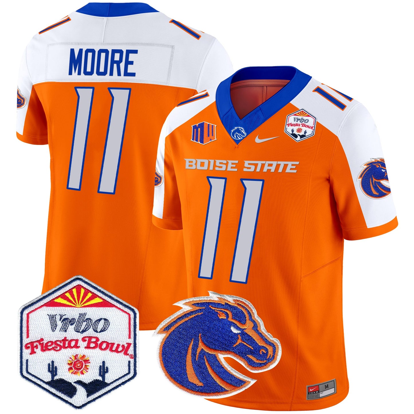 Boise State Broncos 2025 The Fiesta Bowl Patch Vapor Limited Jersey - All Stitched