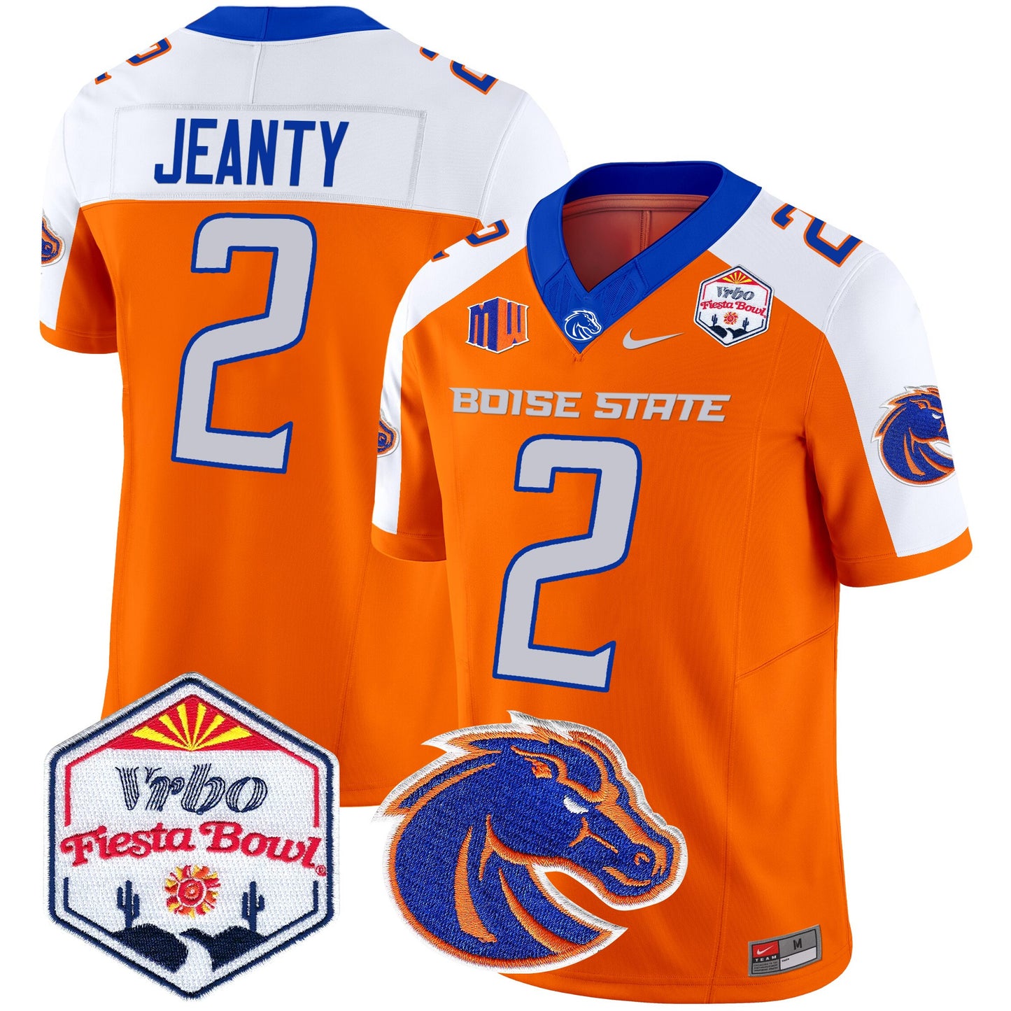 Boise State Broncos 2025 The Fiesta Bowl Patch Vapor Limited Jersey - All Stitched