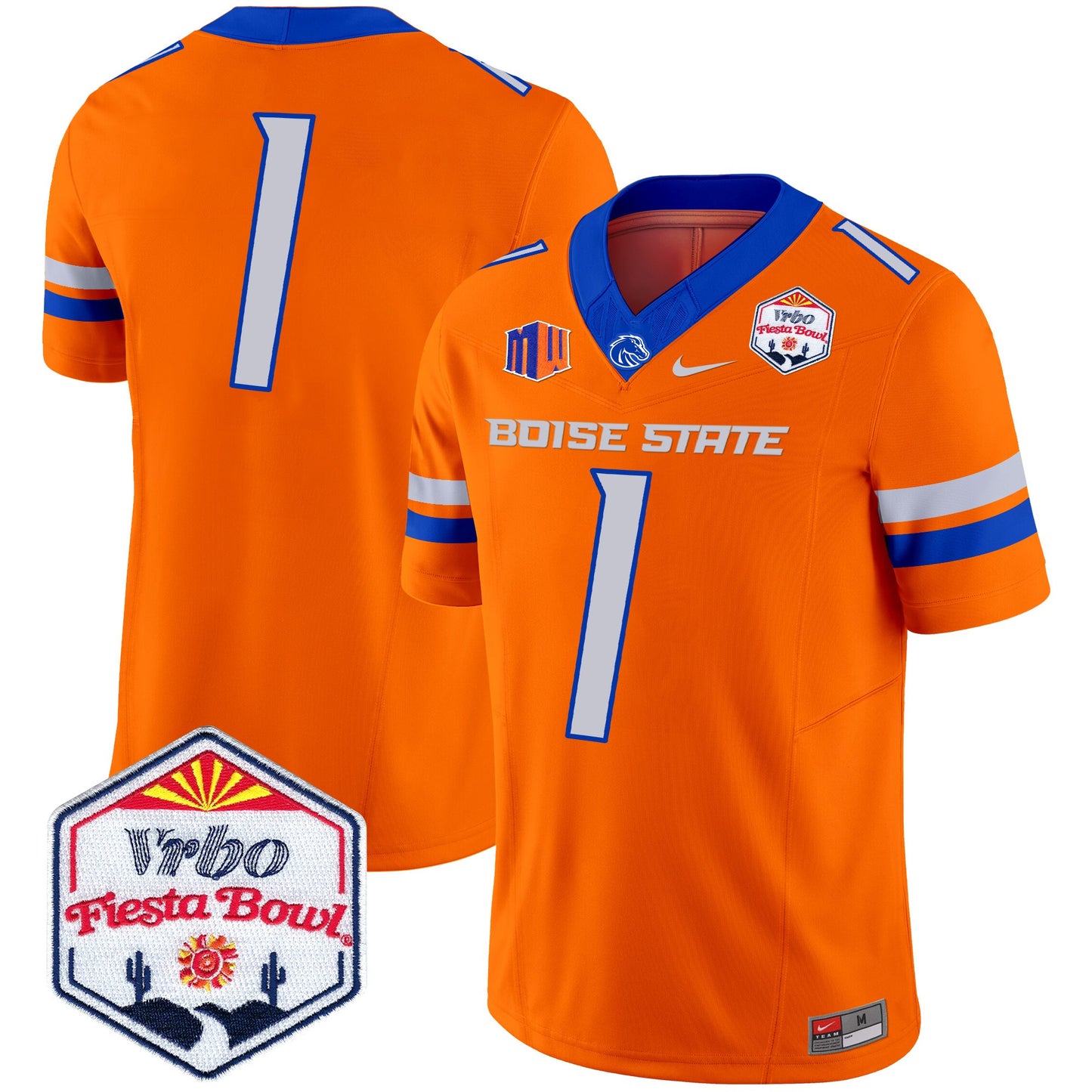 Boise State Broncos 2025 The Fiesta Bowl Patch Vapor Limited Jersey - All Stitched