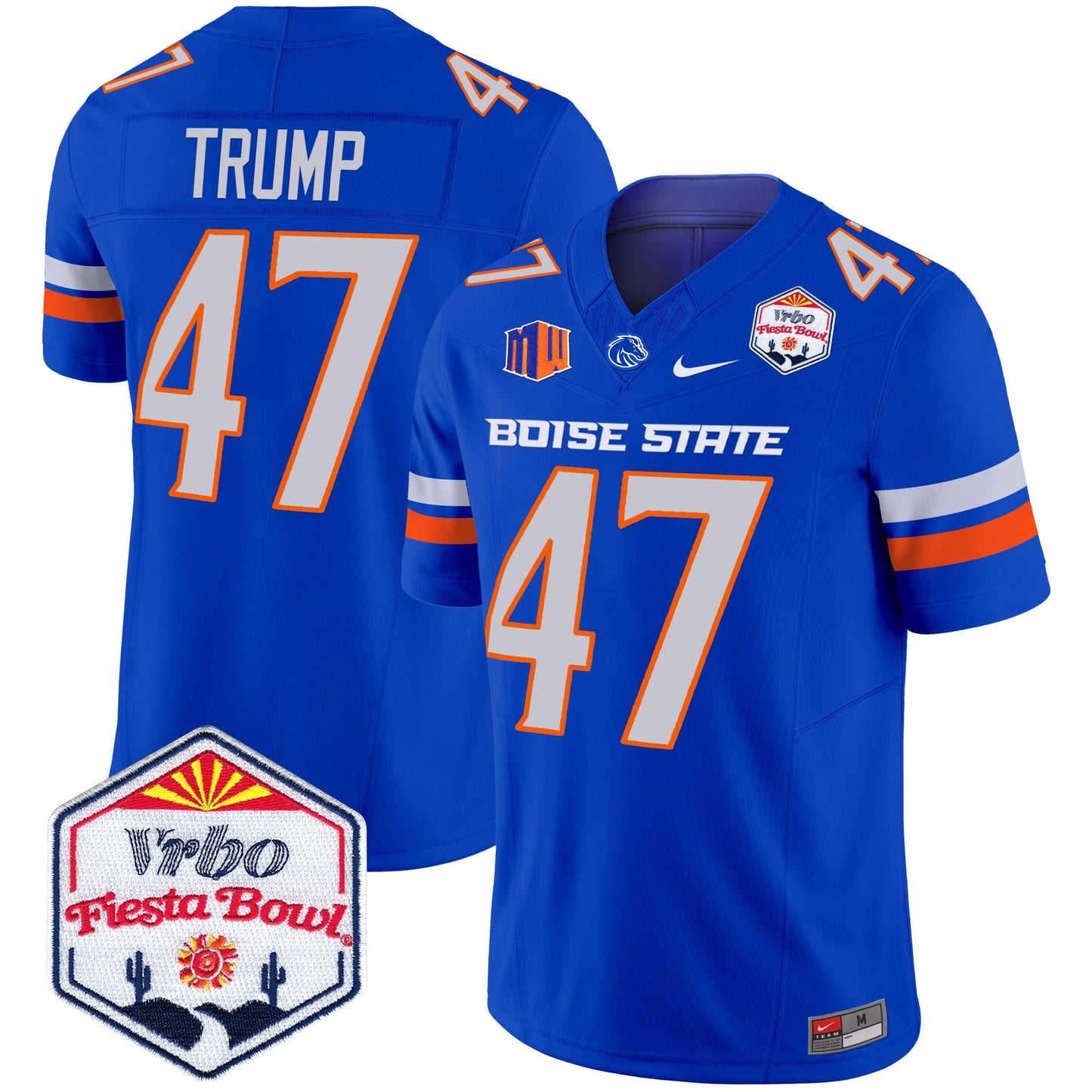 Boise State Broncos 2025 The Fiesta Bowl Patch Vapor Limited Jersey - All Stitched