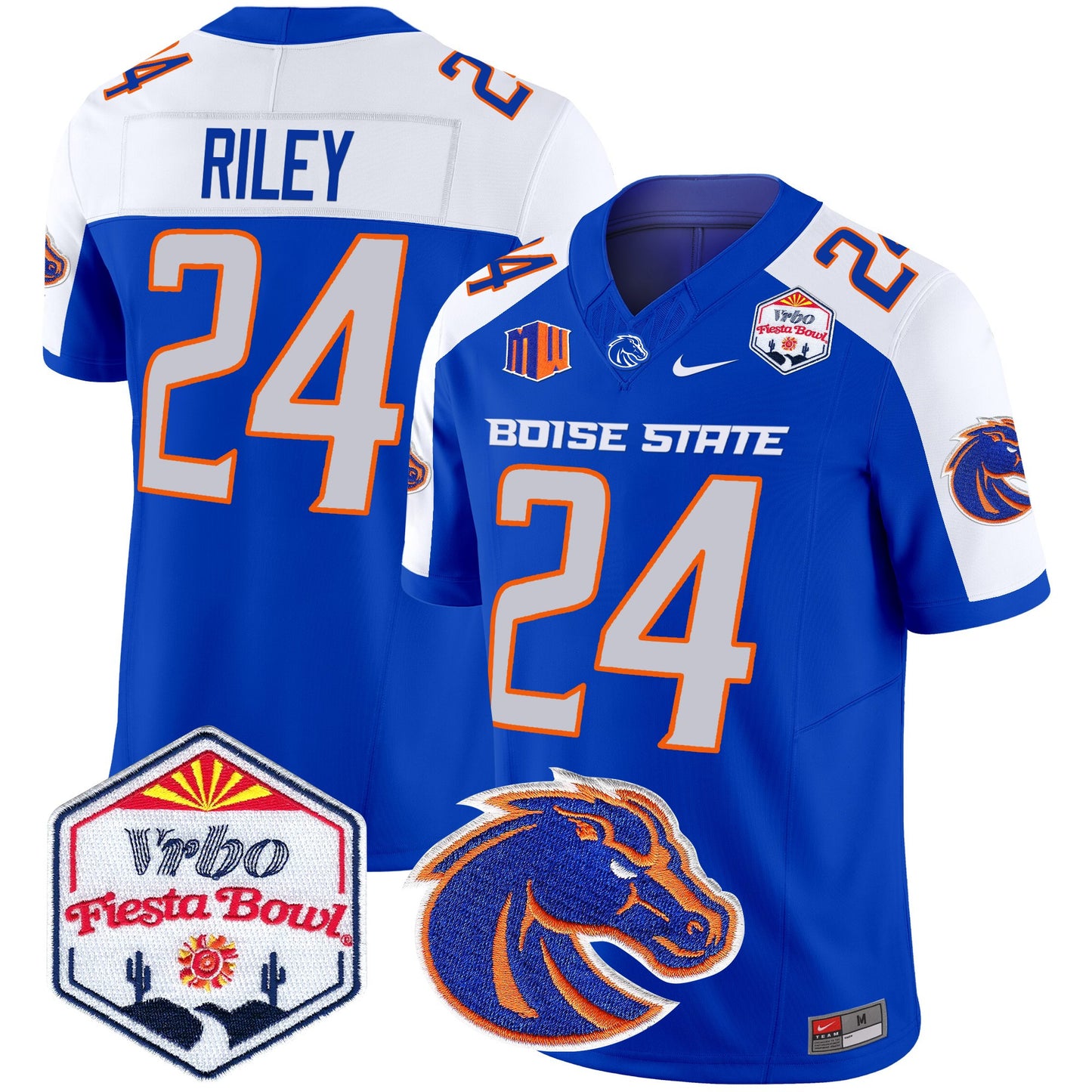 Boise State Broncos 2025 The Fiesta Bowl Patch Vapor Limited Jersey - All Stitched