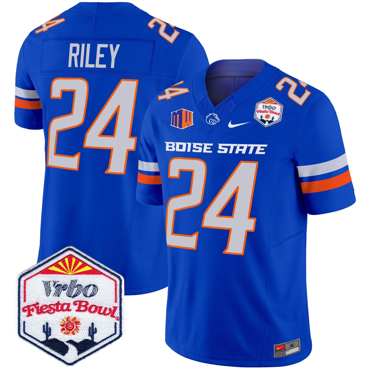 Boise State Broncos 2025 The Fiesta Bowl Patch Vapor Limited Jersey - All Stitched