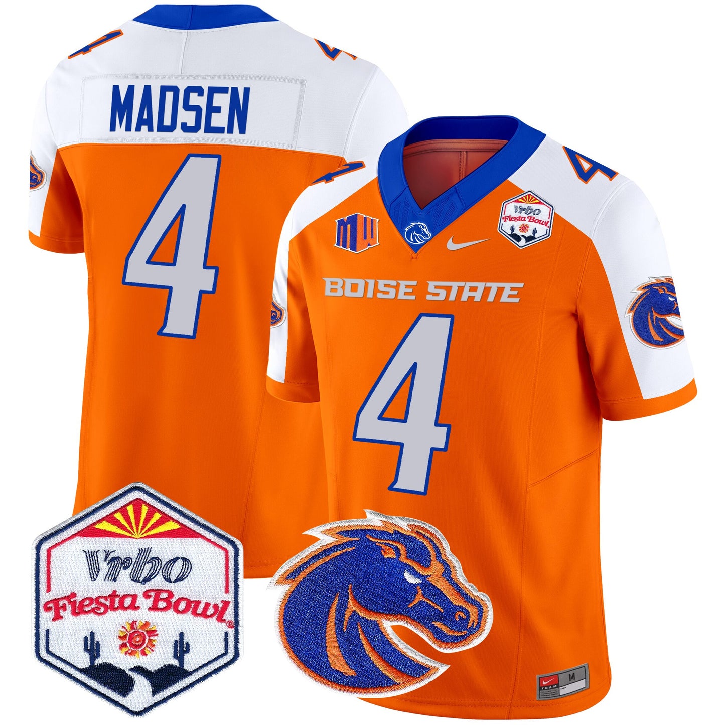 Boise State Broncos 2025 The Fiesta Bowl Patch Vapor Limited Jersey - All Stitched