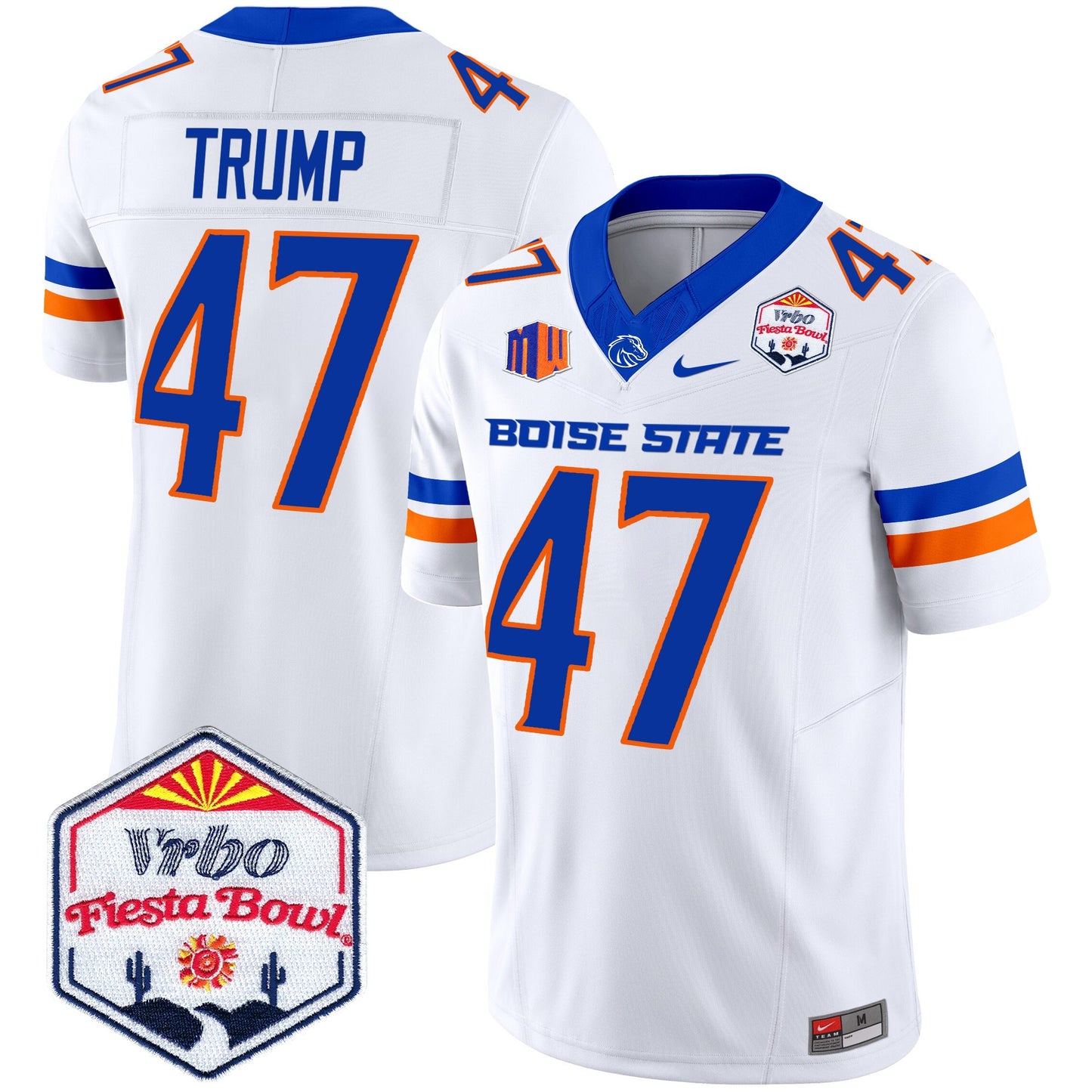 Boise State Broncos 2025 The Fiesta Bowl Patch Vapor Limited Jersey - All Stitched