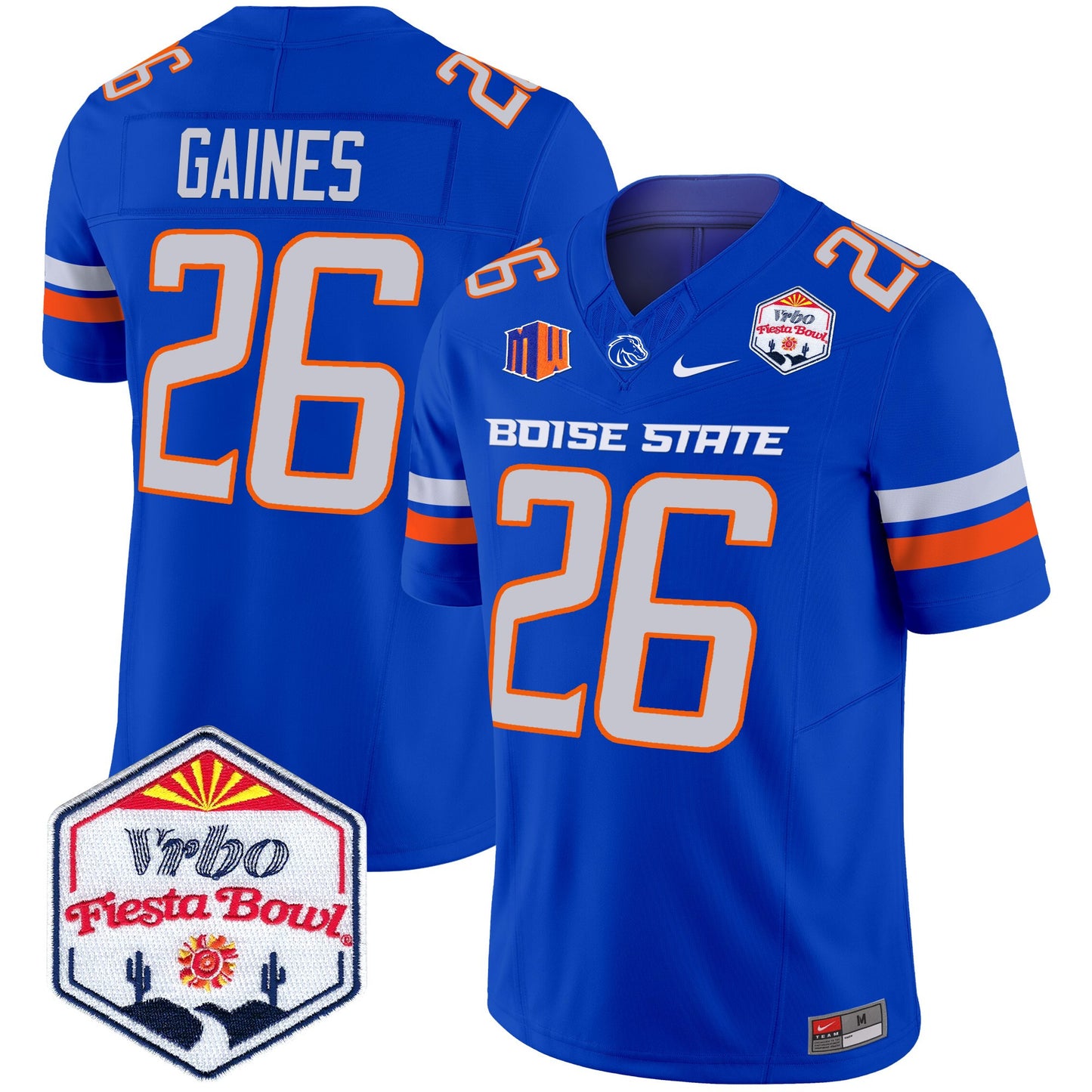 Boise State Broncos 2025 The Fiesta Bowl Patch Vapor Limited Jersey - All Stitched