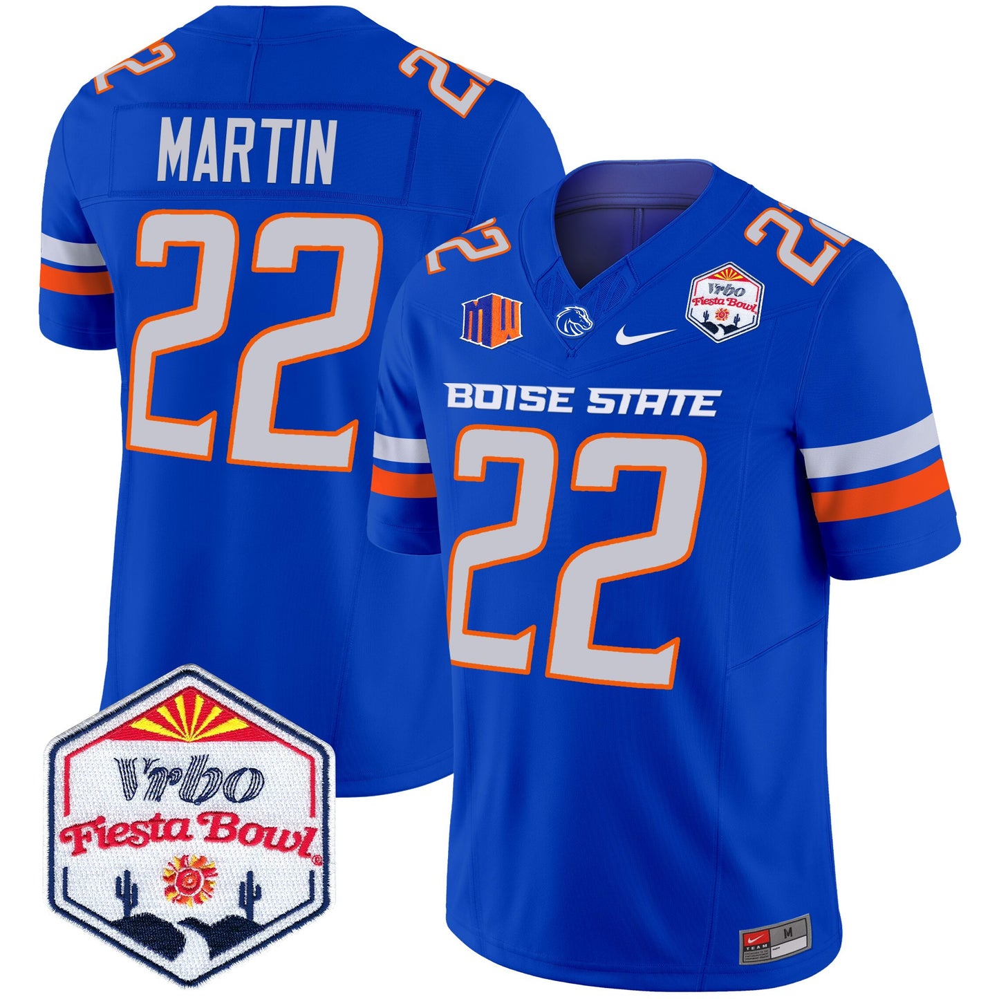 Boise State Broncos 2025 The Fiesta Bowl Patch Vapor Limited Jersey - All Stitched