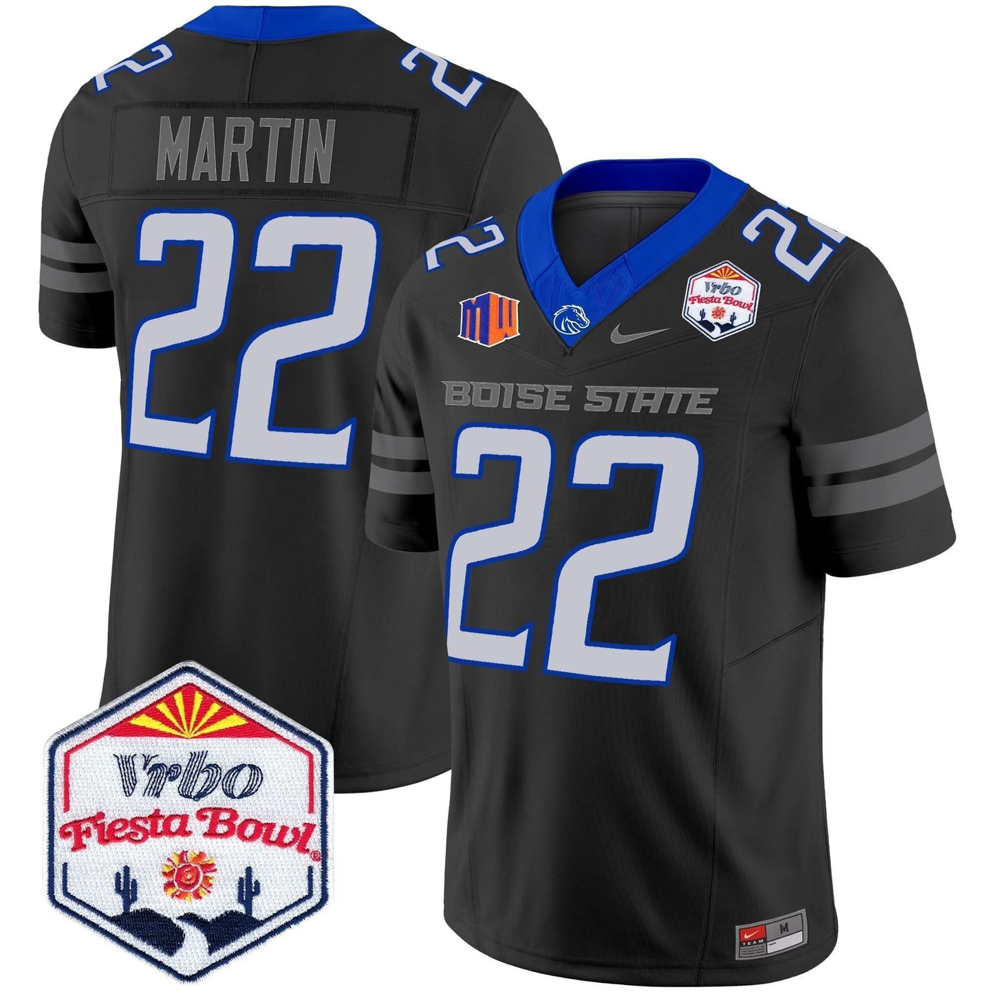 Boise State Broncos 2024 The Fiesta Bowl Patch Vapor Limited Jersey - All Stitched