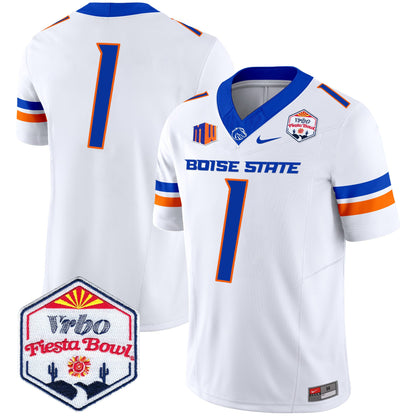 Boise State Broncos 2025 The Fiesta Bowl Patch Vapor Limited Jersey - All Stitched