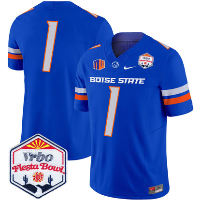 Boise State Broncos 2025 The Fiesta Bowl Patch Vapor Limited Jersey - All Stitched