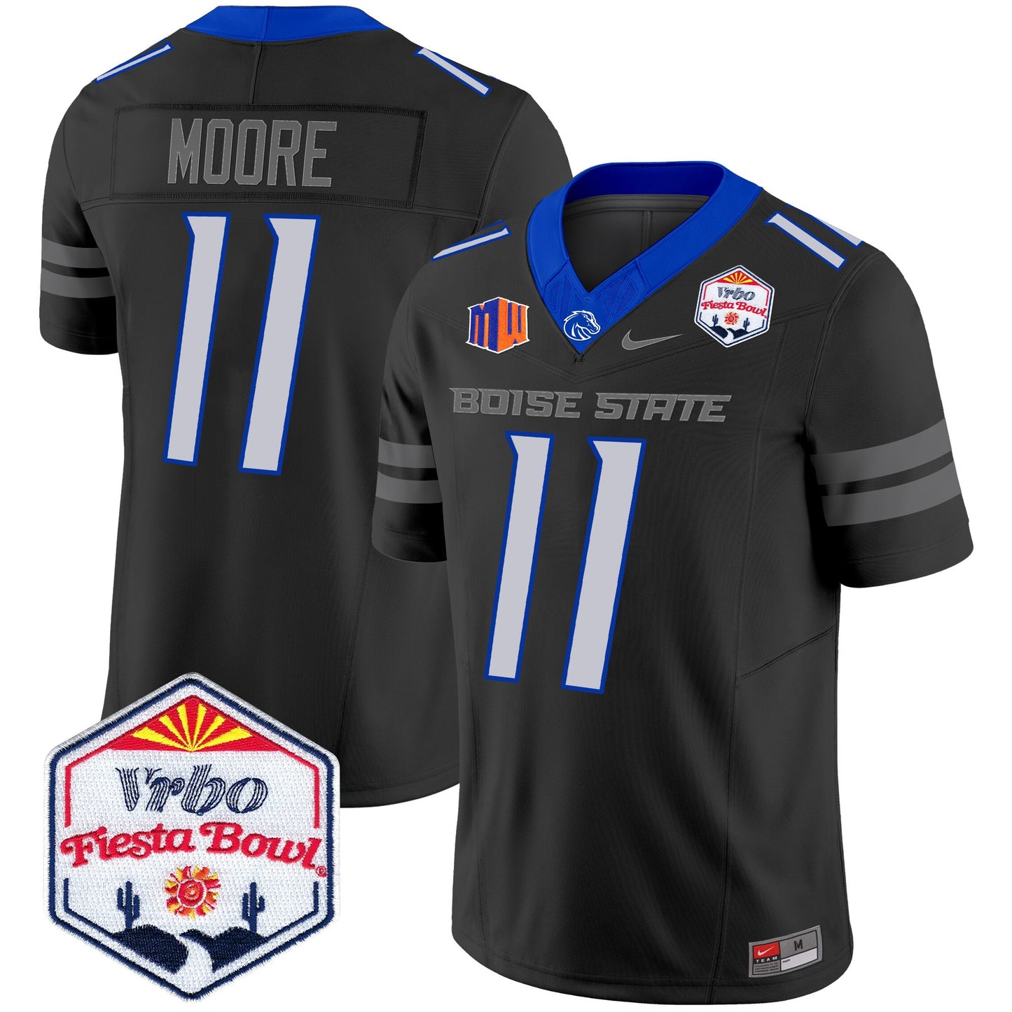 Boise State Broncos 2025 The Fiesta Bowl Patch Vapor Limited Jersey - All Stitched