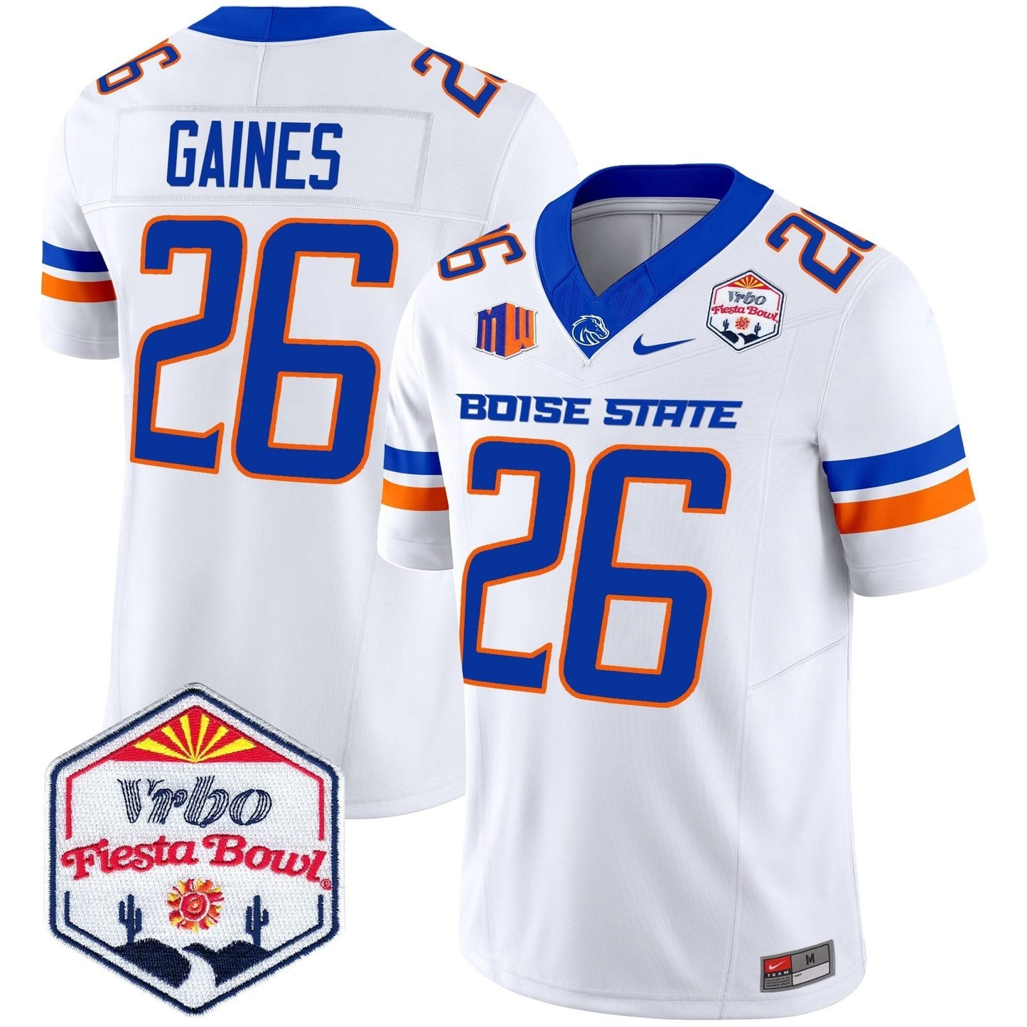 Boise State Broncos 2024 The Fiesta Bowl Patch Vapor Limited Jersey - All Stitched