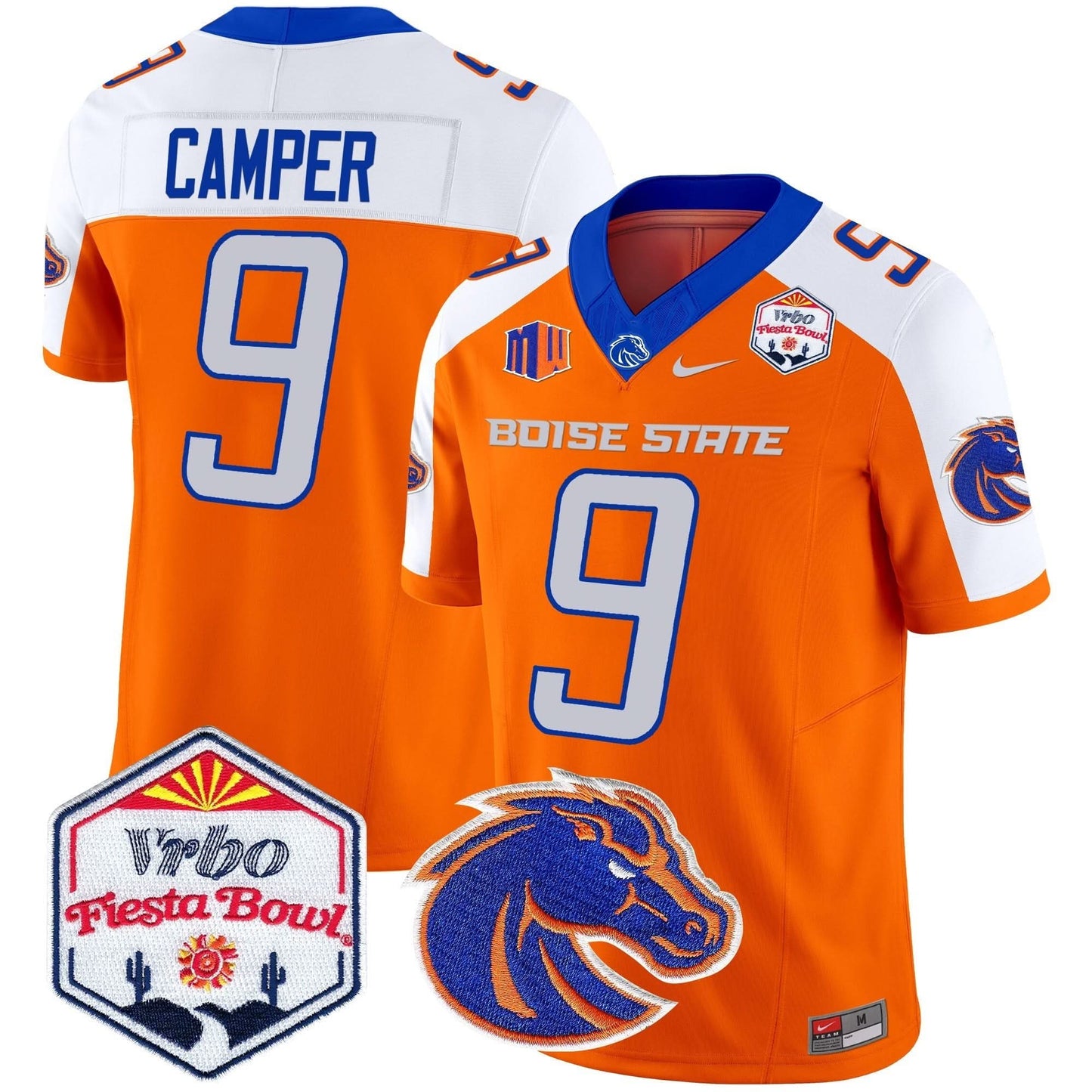 Boise State Broncos 2024 The Fiesta Bowl Patch Vapor Limited Jersey - All Stitched