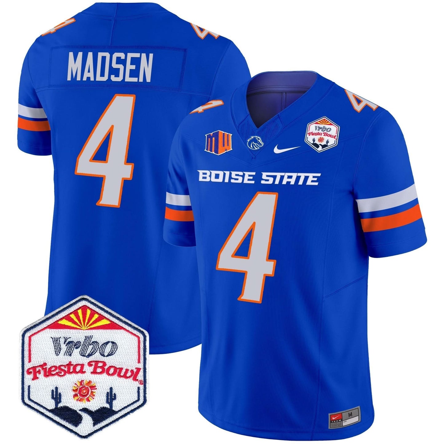Boise State Broncos 2024 The Fiesta Bowl Patch Vapor Limited Jersey - All Stitched