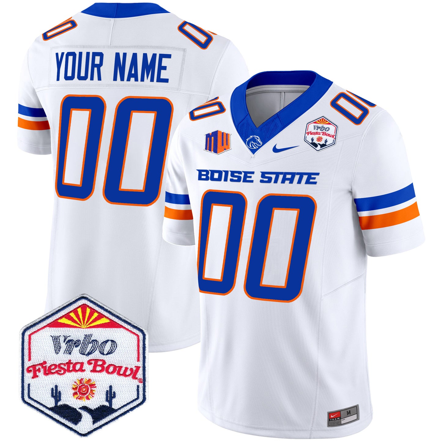 Boise State Broncos 2025 The Fiesta Bowl Patch Vapor Limited Custom Jersey - All Stitched