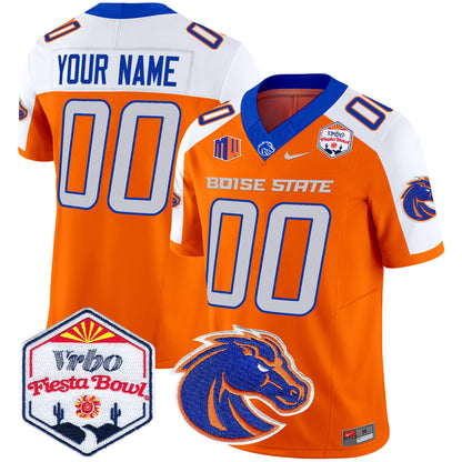 Boise State Broncos 2025 The Fiesta Bowl Patch Vapor Limited Custom Jersey - All Stitched