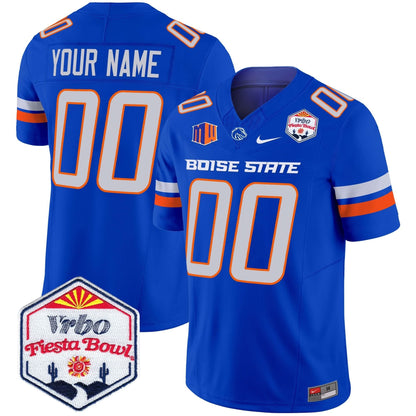 Boise State Broncos 2024 The Fiesta Bowl Patch Vapor Limited Custom Jersey - All Stitched