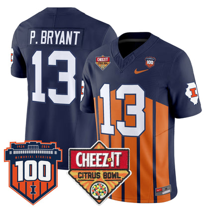 Illinois Fighting Illini 2025 Cheez-It Citrus Bowl Patch Vapor Limited Jersey - All Stitched