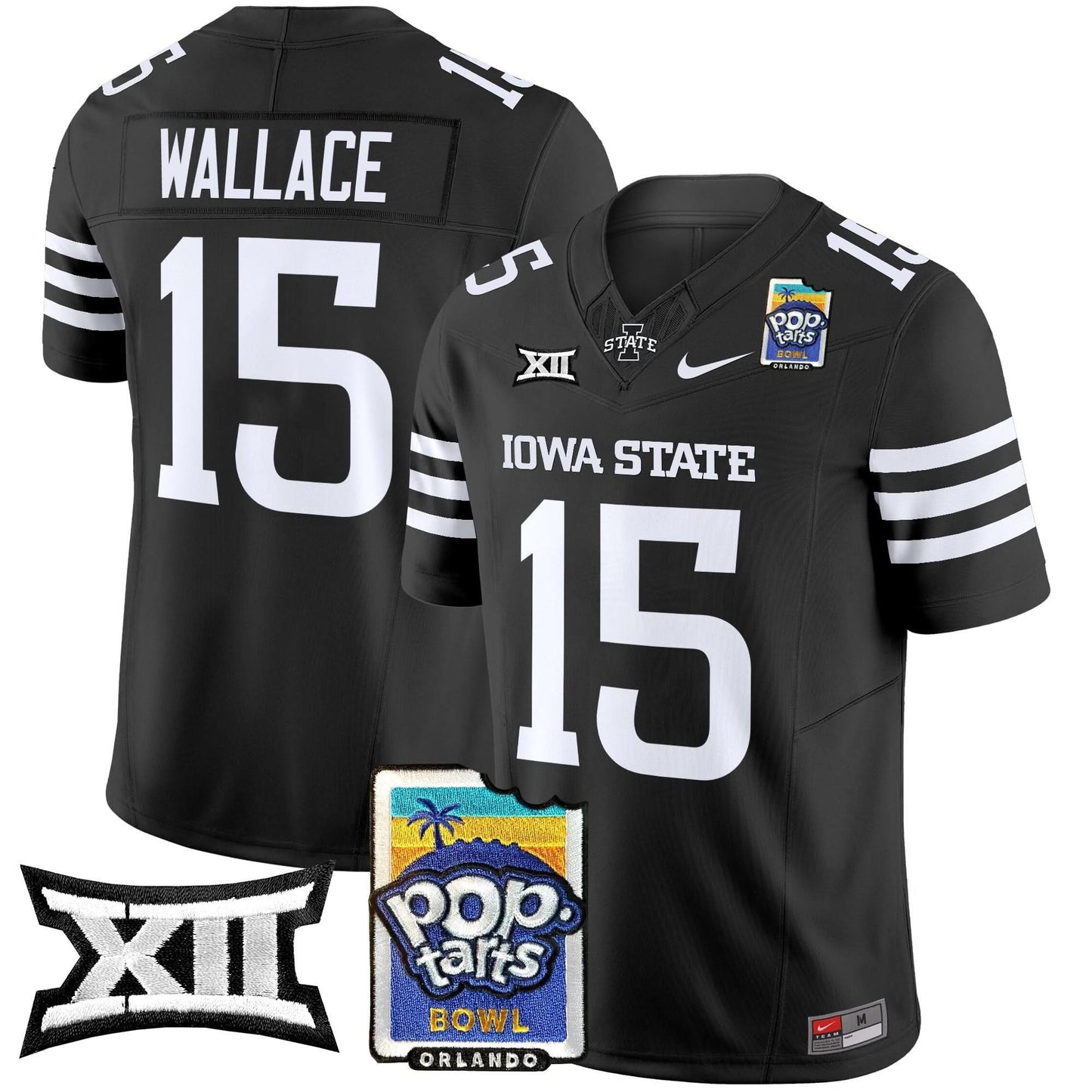 Iowa State Cyclones 2025 PopTarts Bowl Patch Vapor Limited Jersey - All Stitched