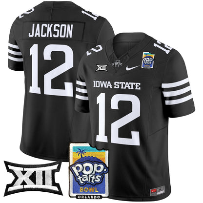 Iowa State Cyclones 2025 PopTarts Bowl Patch Vapor Limited Jersey - All Stitched