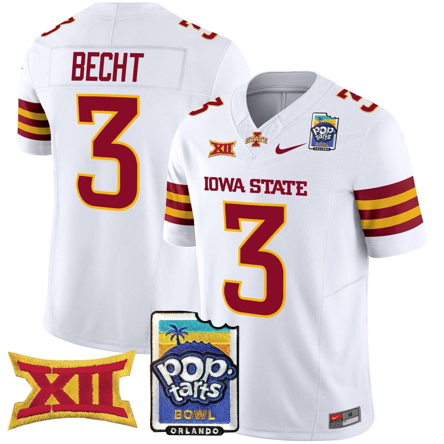 Iowa State Cyclones 2025 PopTarts Bowl Patch Vapor Limited Jersey - All Stitched